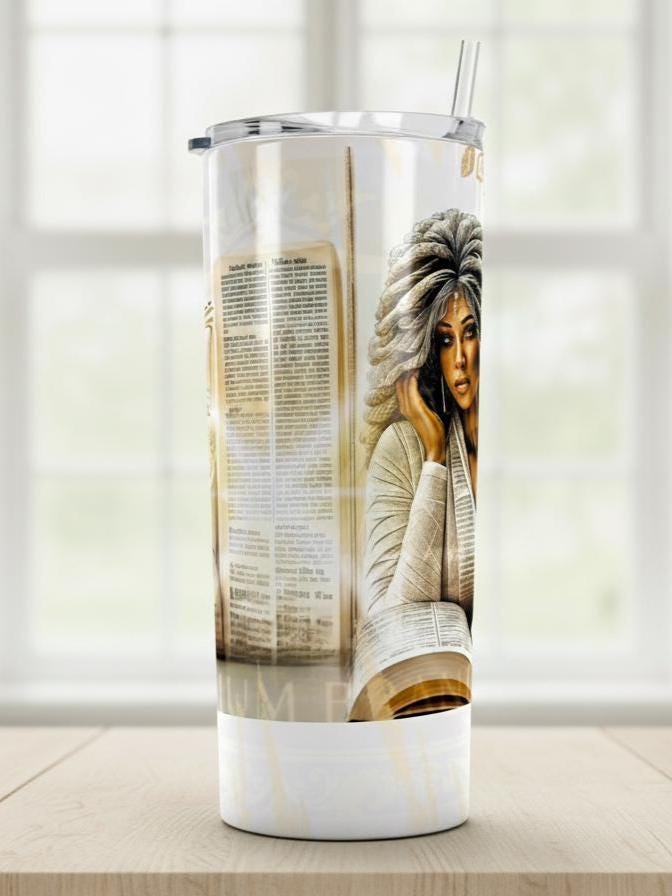 Virtuous Woman 20oz Skinny Tumbler – Elegant, Inspirational, Faith-Filled