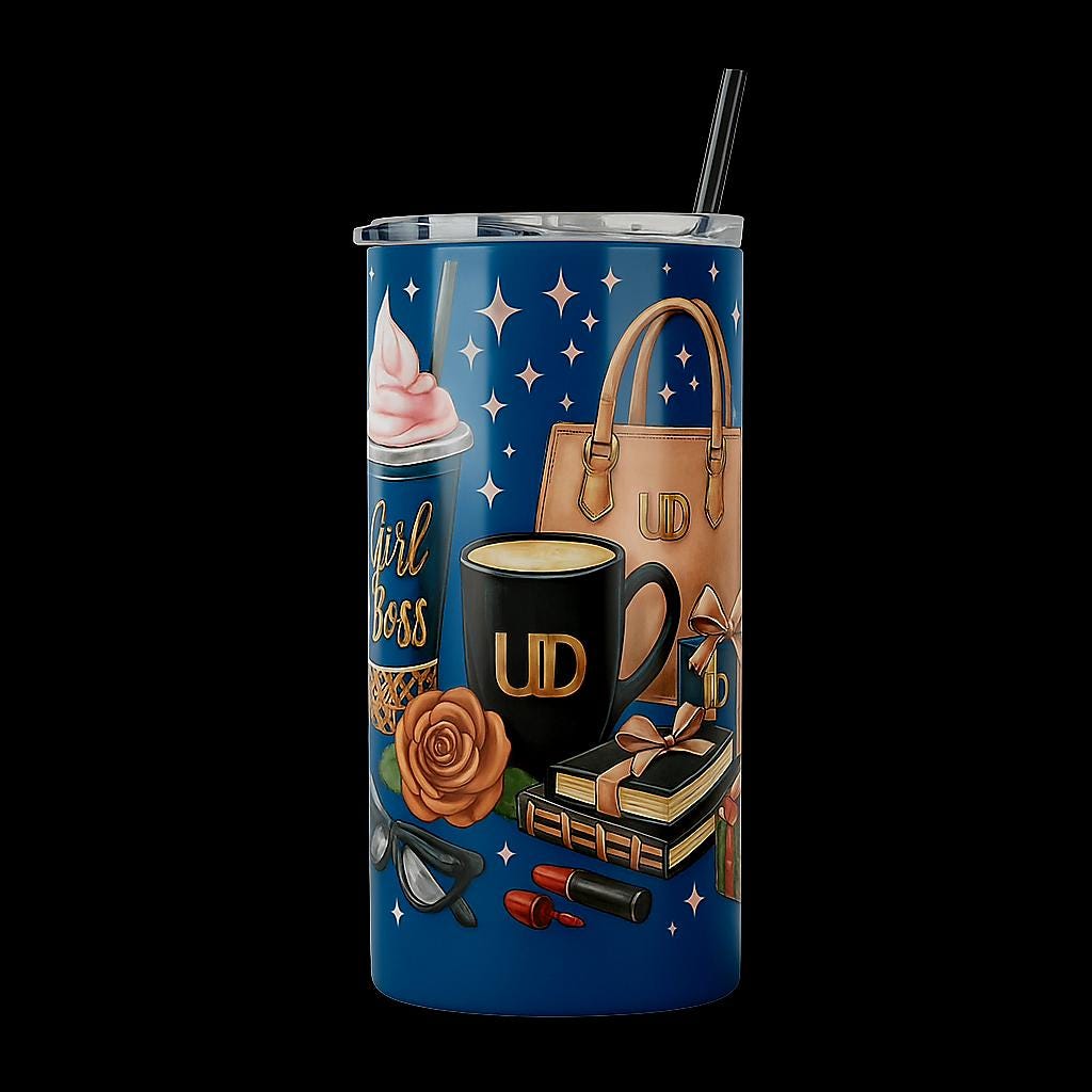 Sip like the CEO you are.  20oz skinny Tumbler